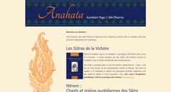 Desktop Screenshot of anahata.fr